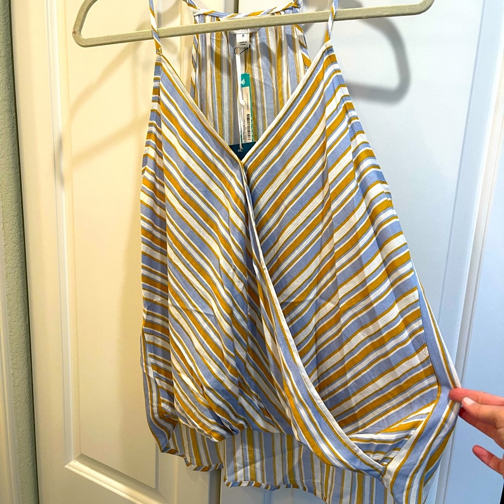 Market & Spruce Surplice Crossover Tank
